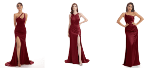 burgundy bridesmaid dresses long